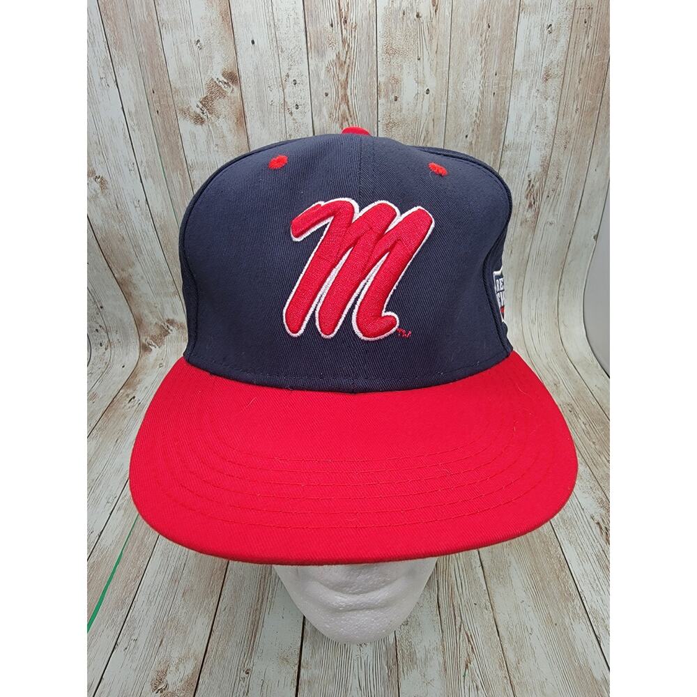 Ole Miss Rebels NE Core Classic NCAA Adjustable Hat~ Navy/Red